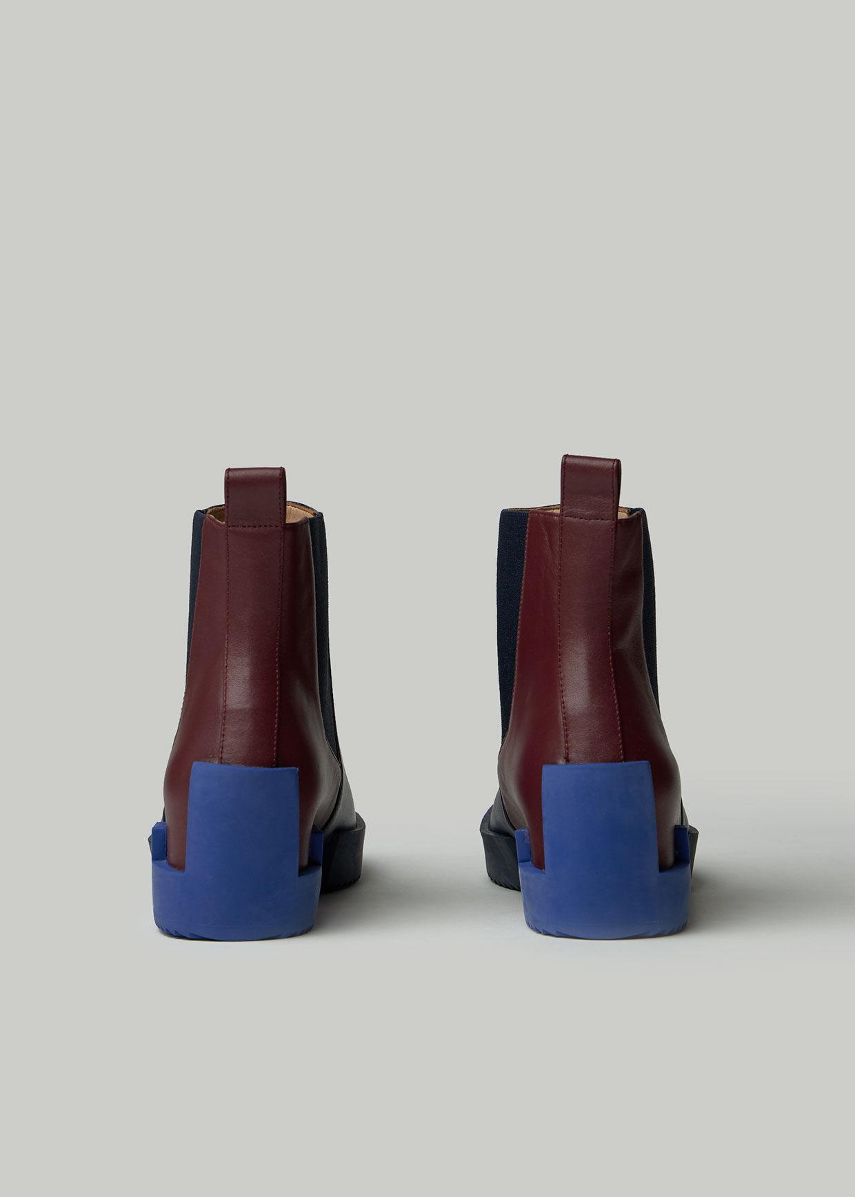 issey miyake blue boots