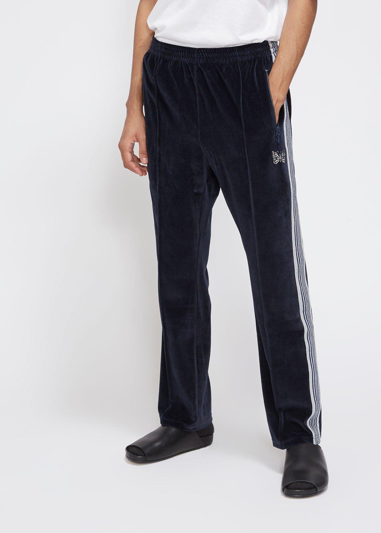 needles velour track pant