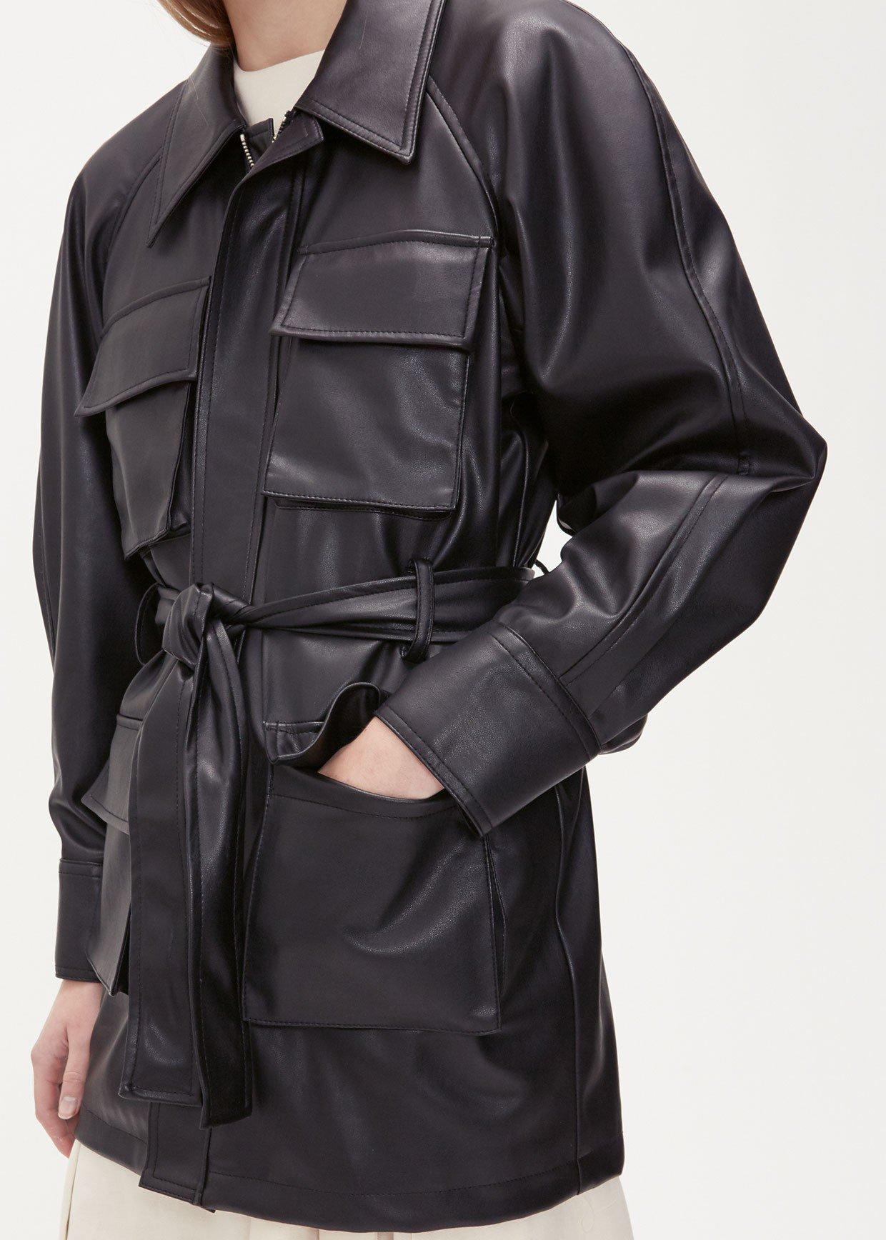 low classic leather jacket