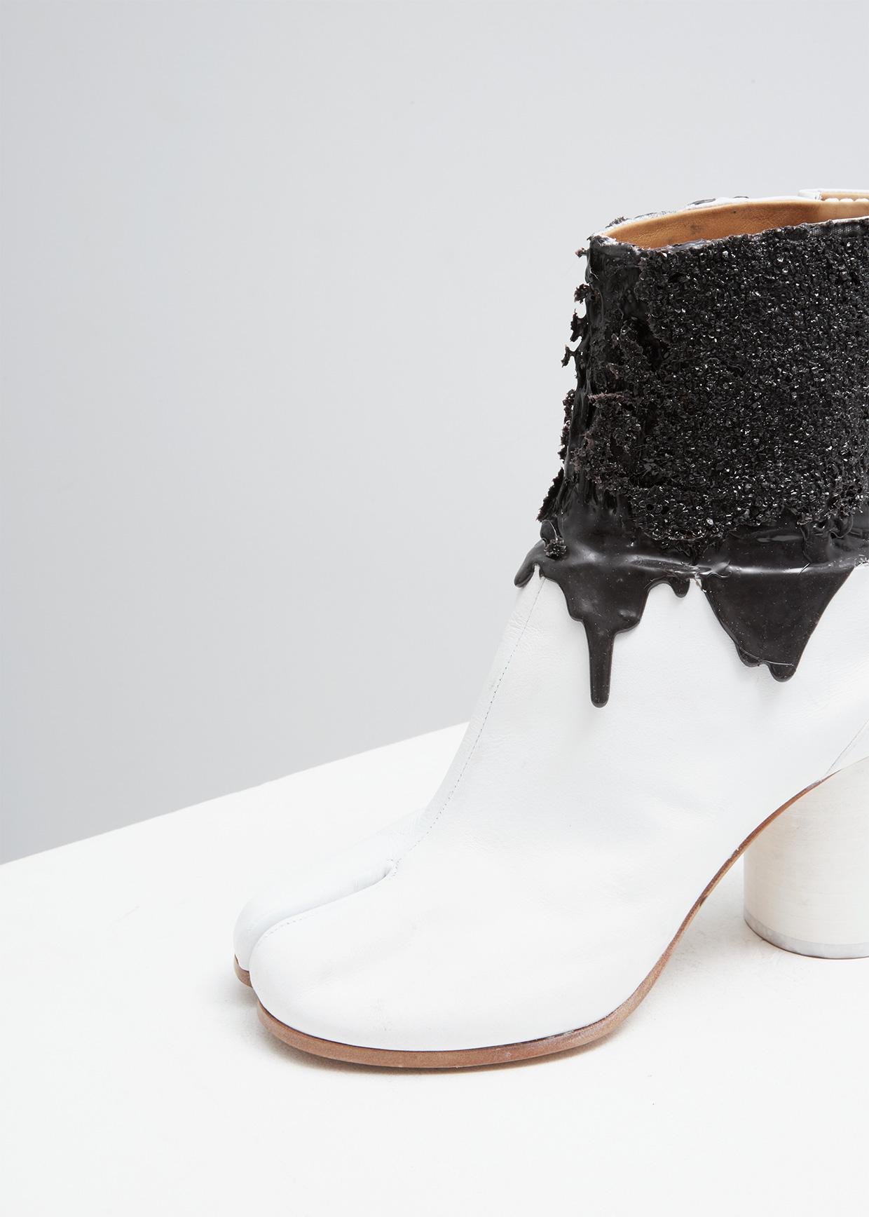 Maison Margiela Rubber Exclusive Paint Splatter Tabi Boot ...