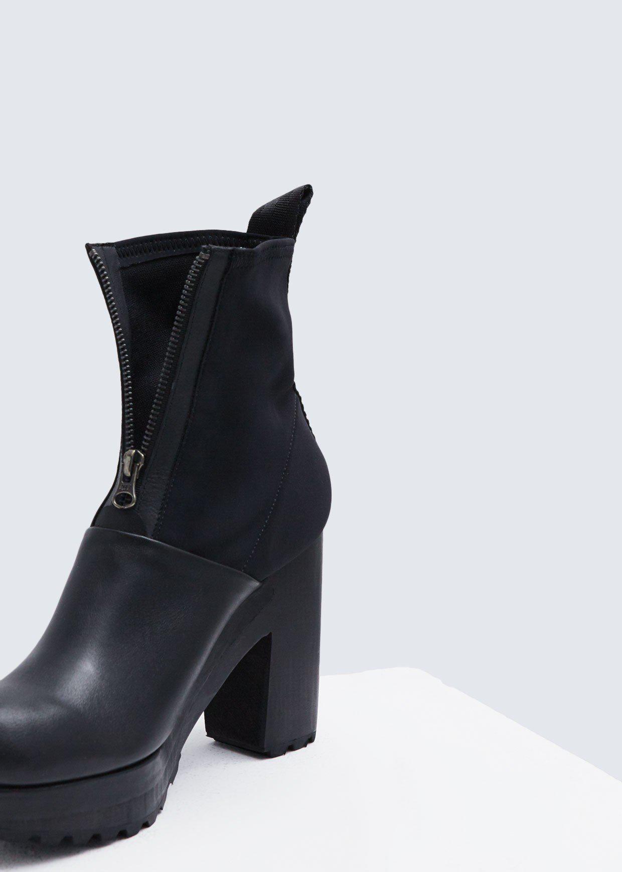 Rachel Comey Leather Pipe Boot in Black 