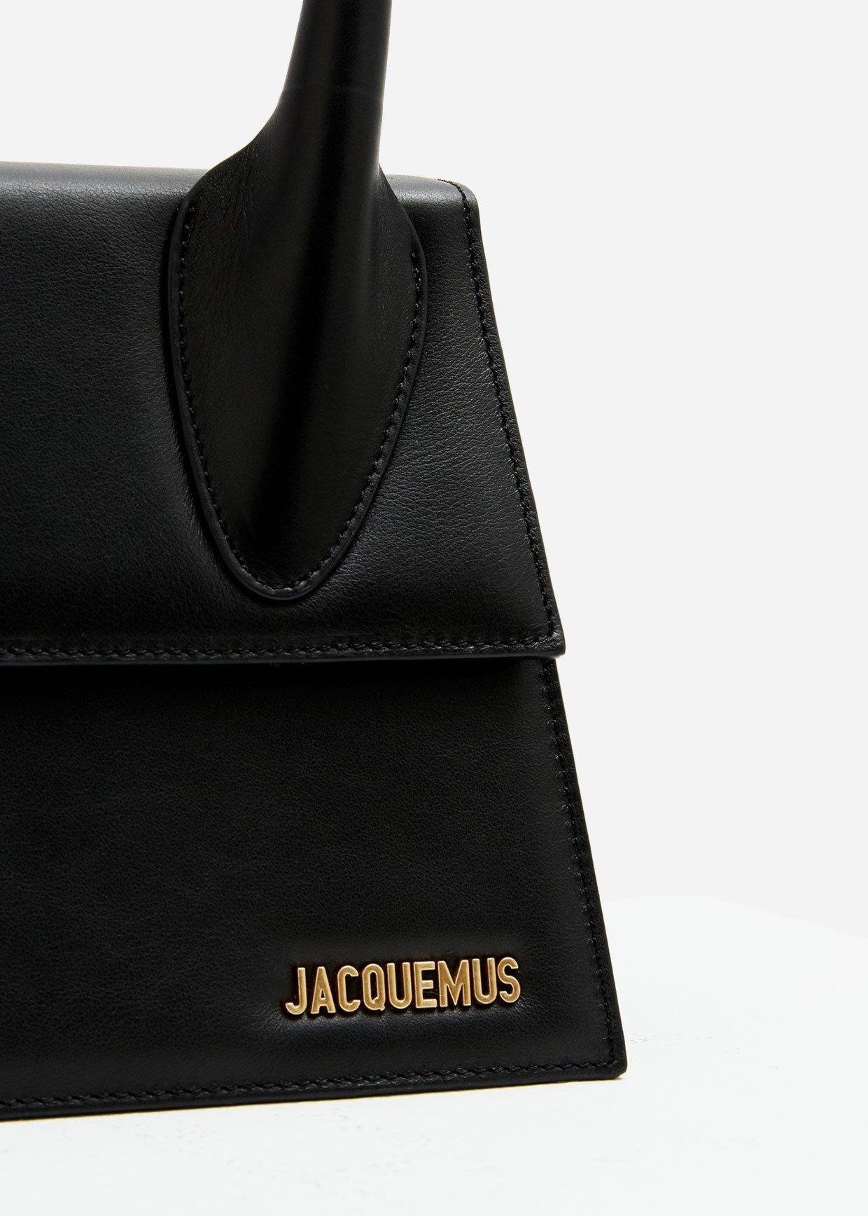 jacquemus black le grand chiquito top handle bag