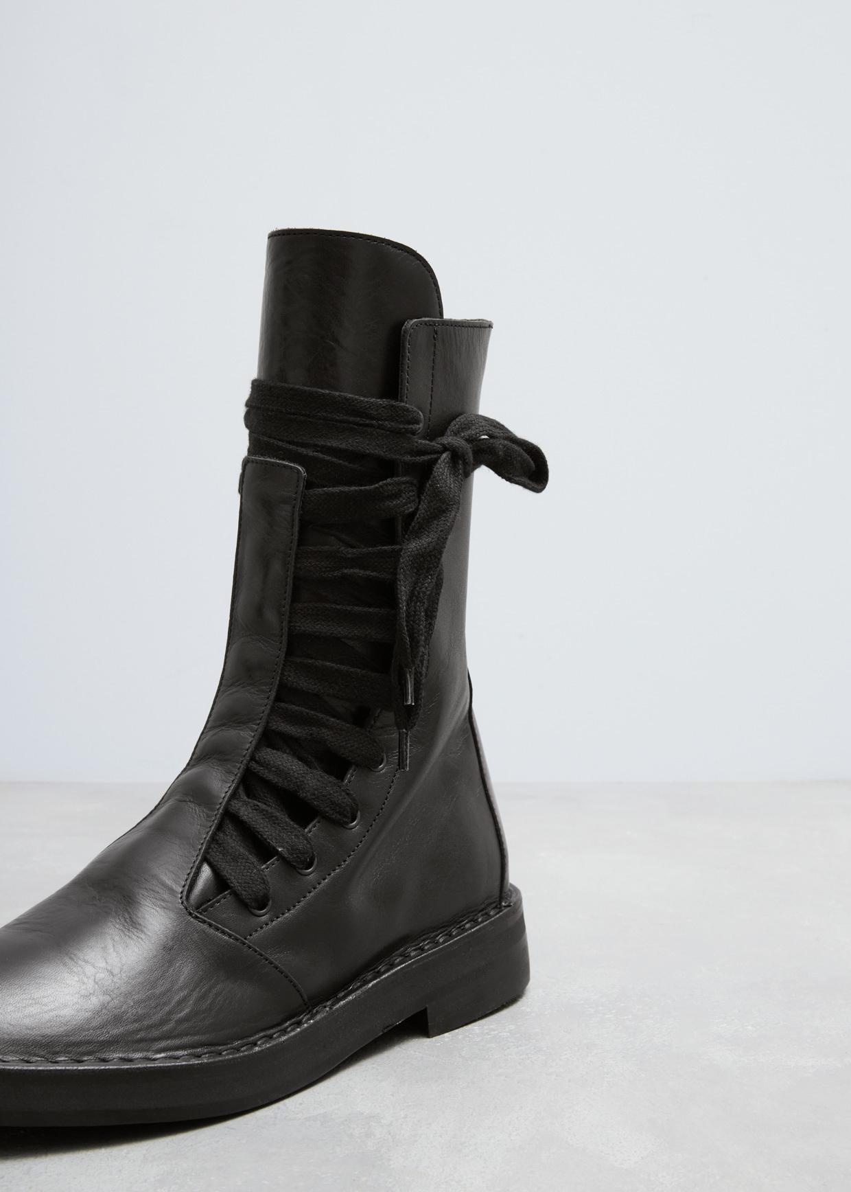 ann demeulemeester vitello backlace boots