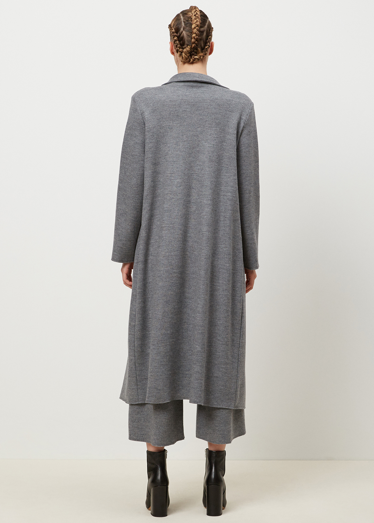 The row Medium Grey Melange Mertas Coat in Gray | Lyst