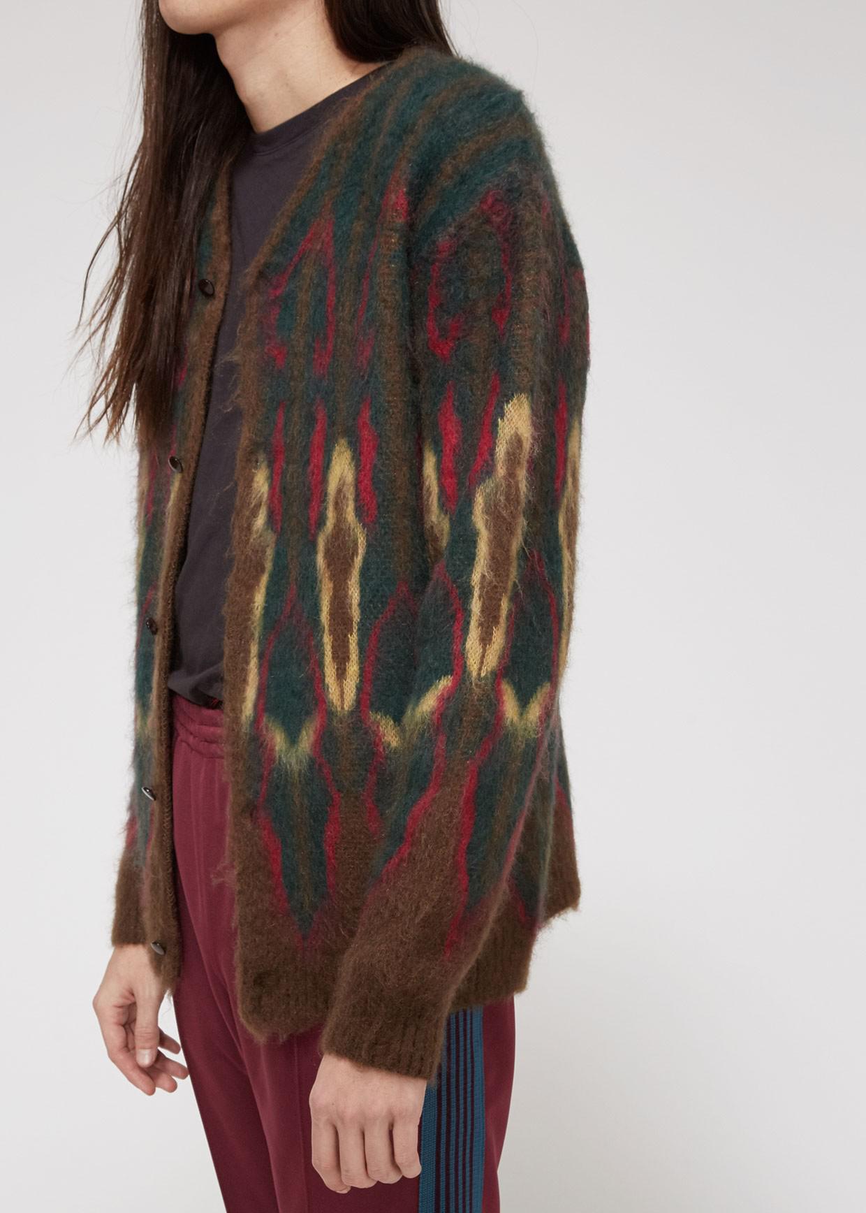 needles mohair cardigan psychedelic