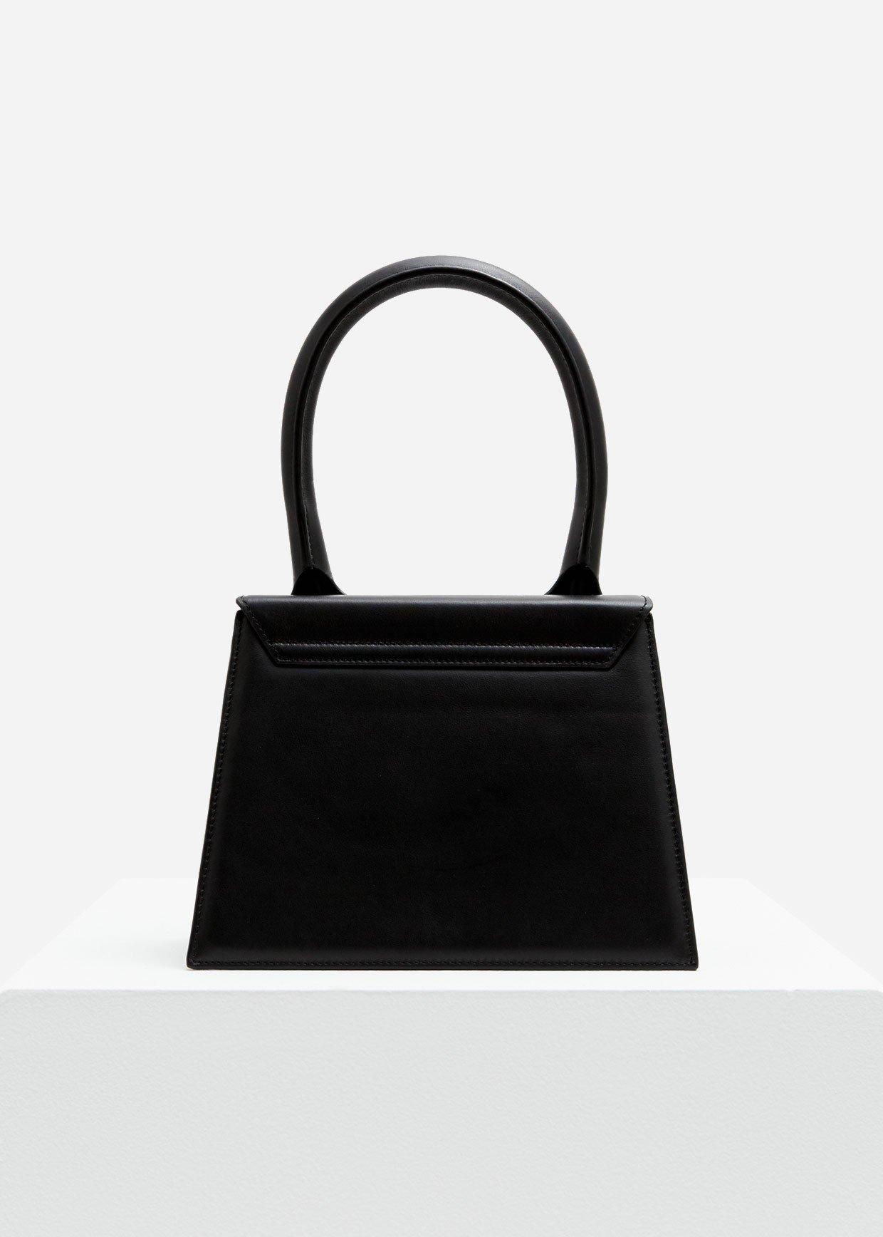 jacquemus black le grand chiquito top handle bag