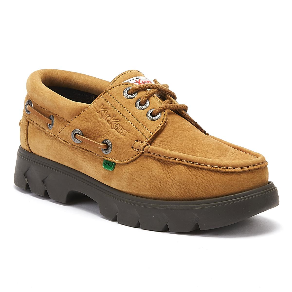 kickers lennon boat shoe brown