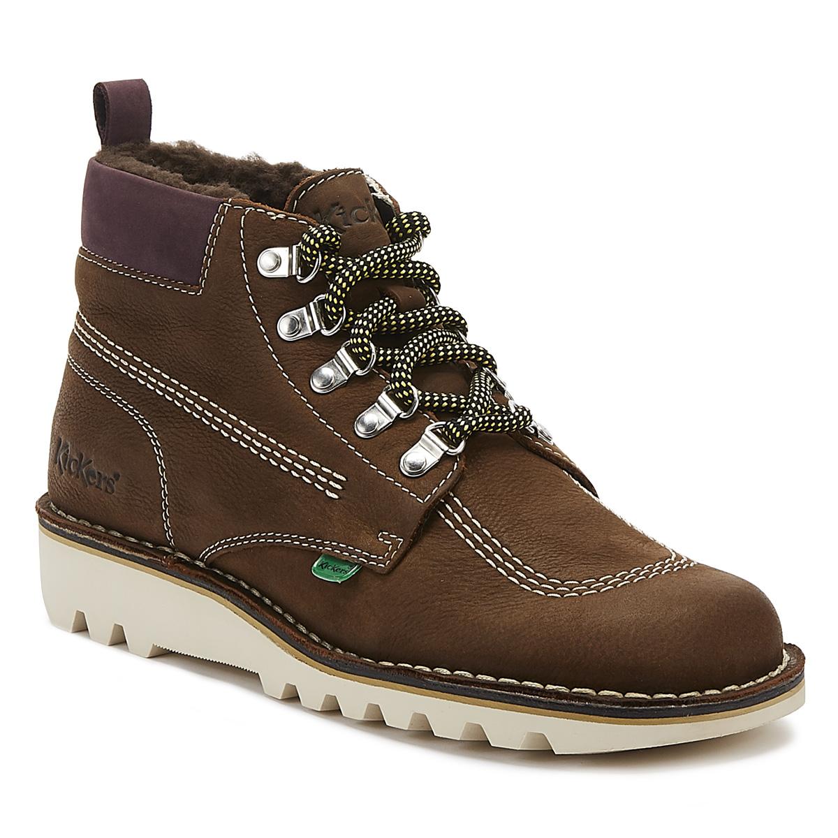 brown kickers boots