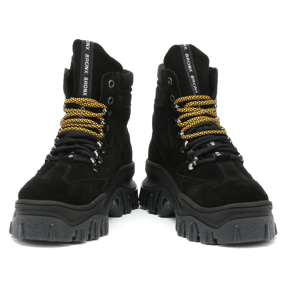 bronx taupe suede chunky hiker boots