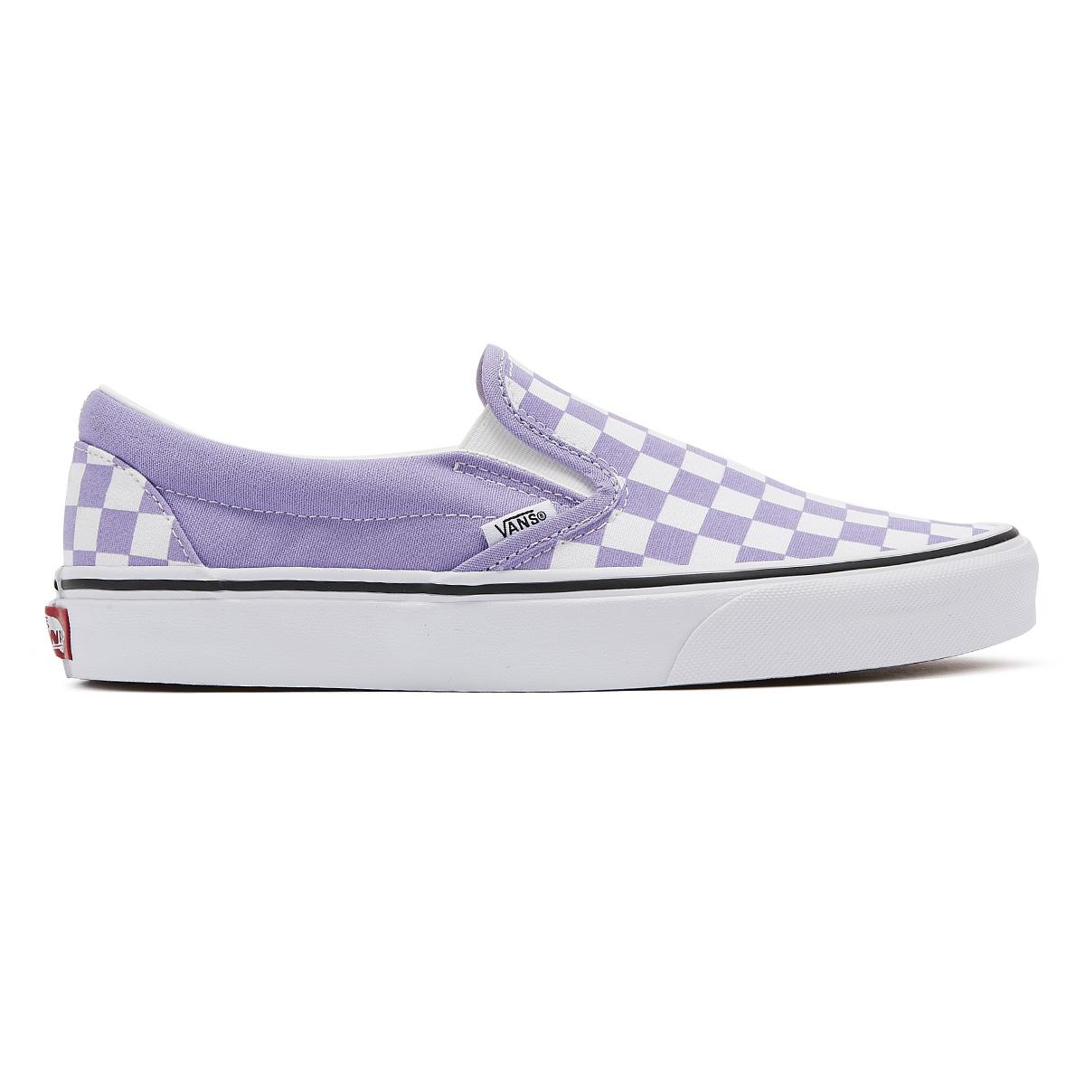 Vans Canvas Classic Tulip Checkerboard Trainers in Purple - Lyst