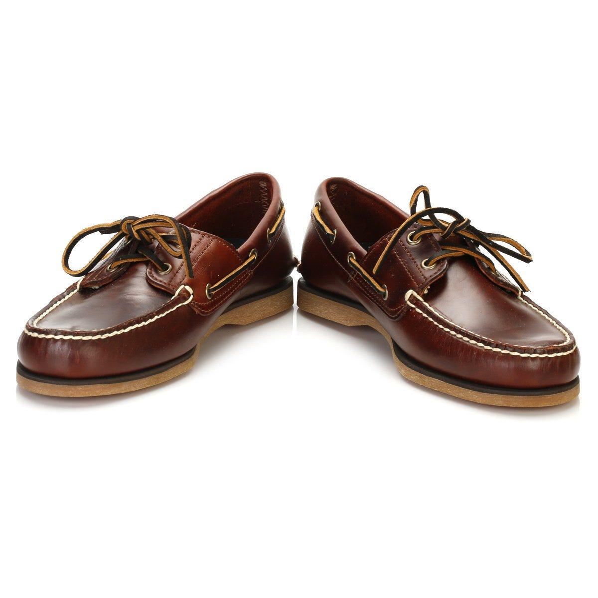 timberland rootbeer boat shoes