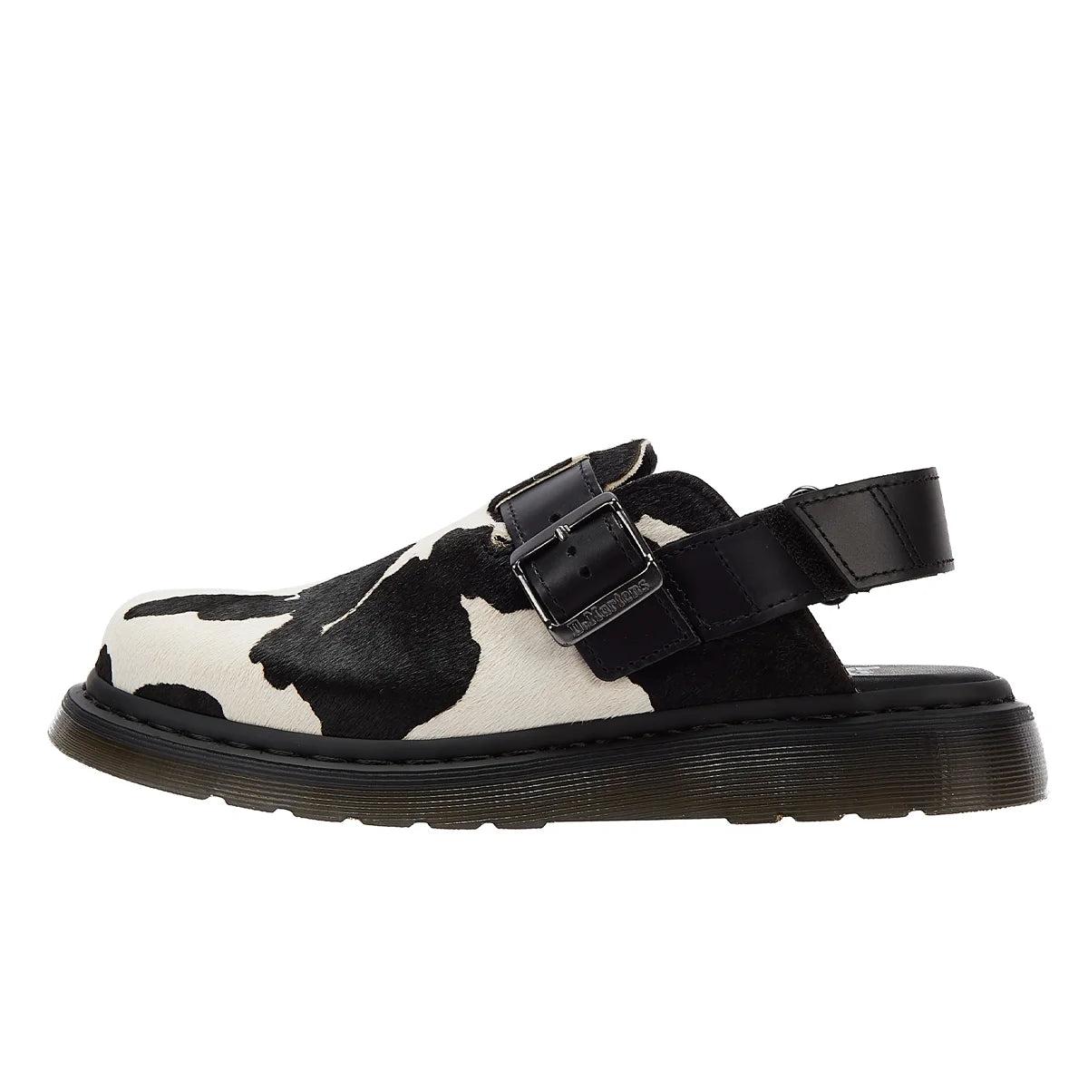 Martens Jorge Cow Print Mule Women's Clogs in Black Lyst UK
