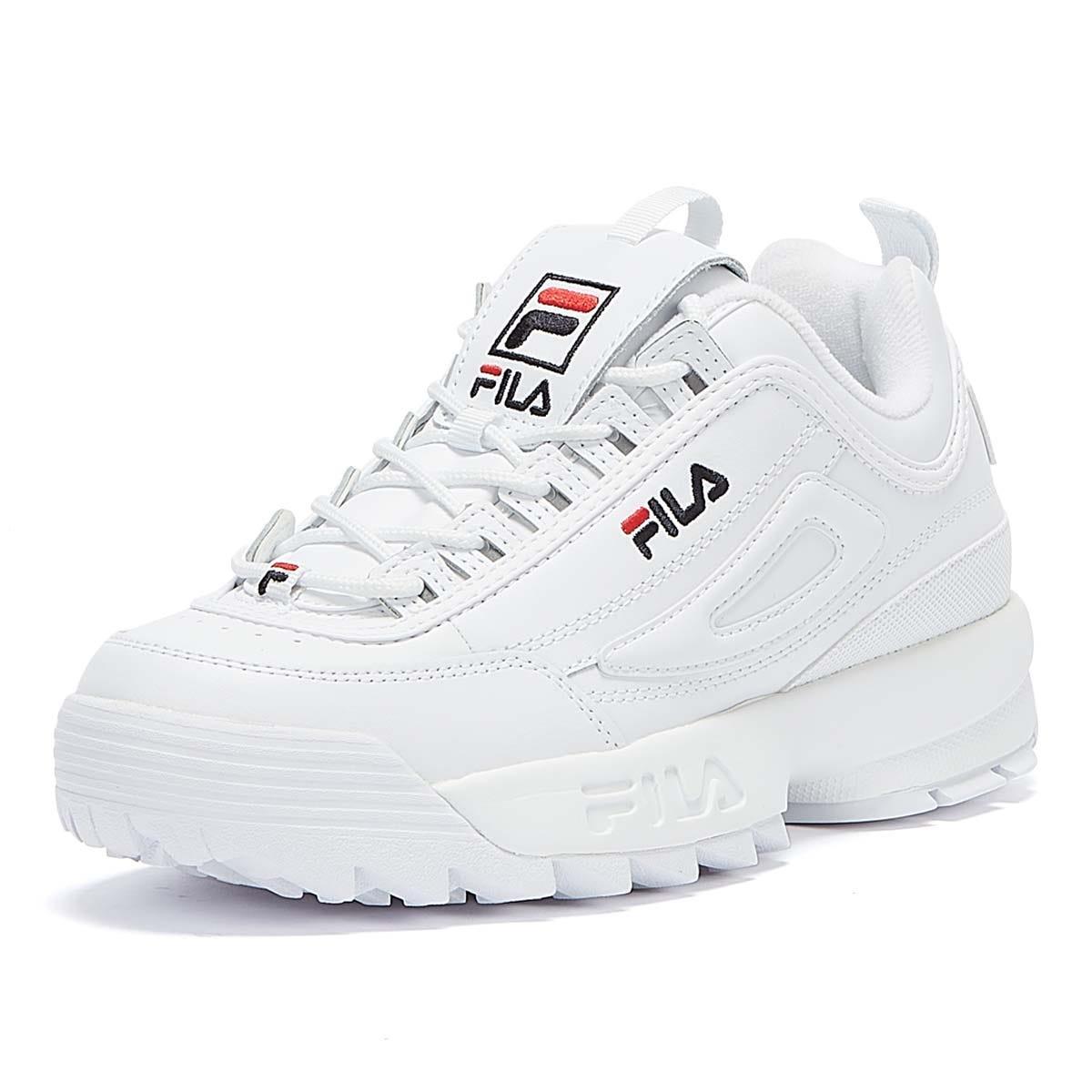 Hemmelighed Pekkadillo redaktionelle Fila Leather Disruptor Ii Premium Sneaker in White/Navy/Red (White) - Save  50% - Lyst