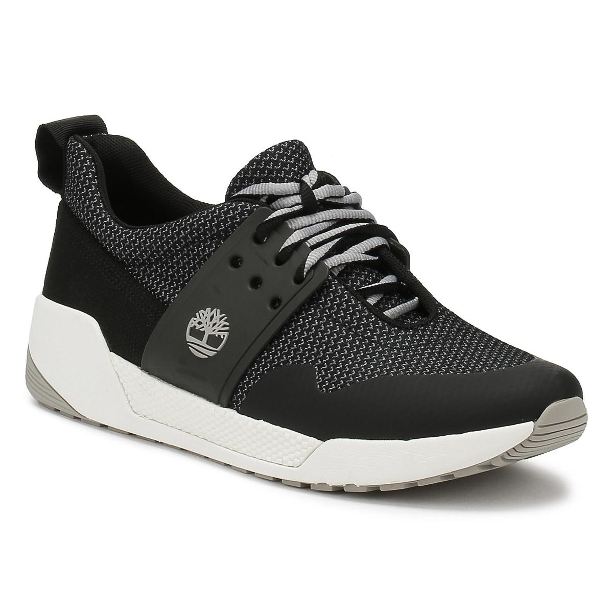 black timberland trainers