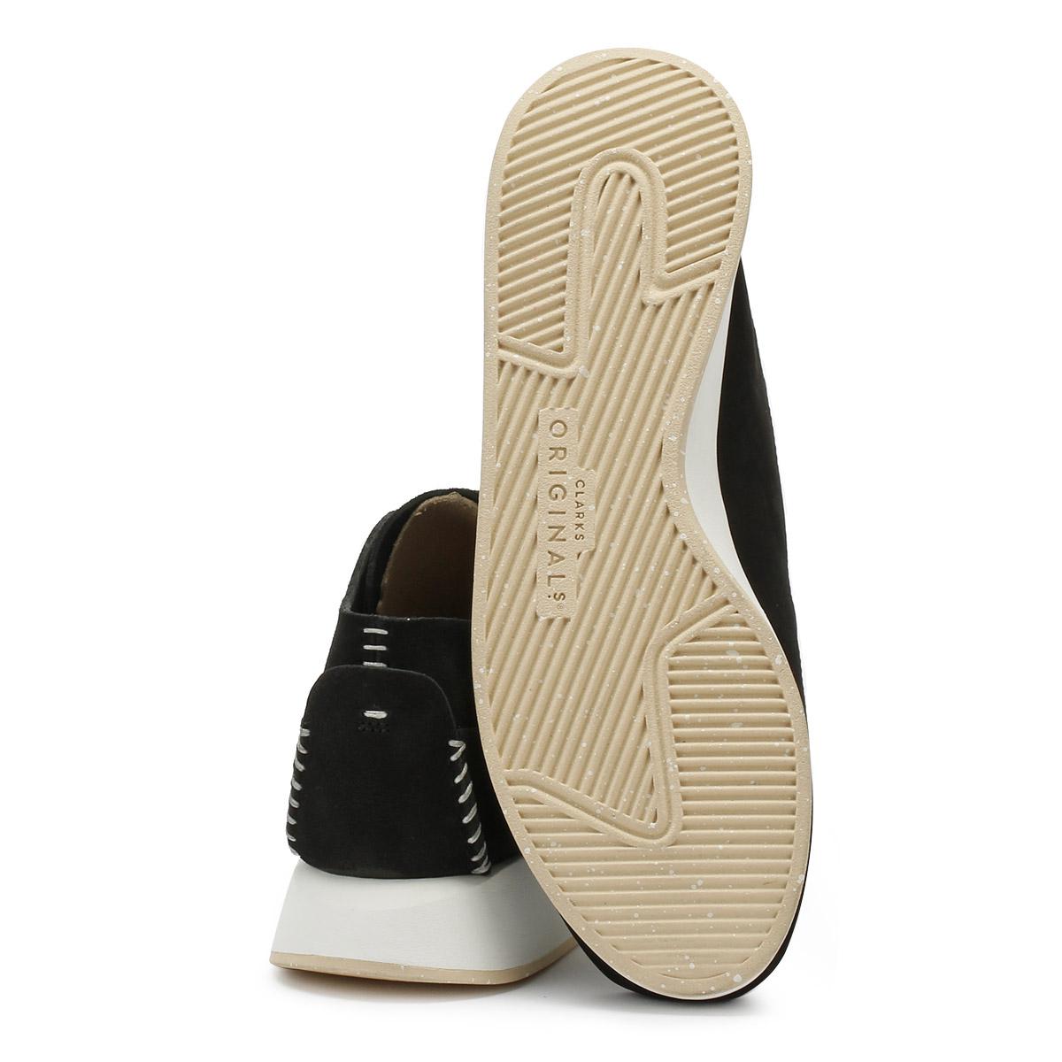clarks originals black kiowa trainers