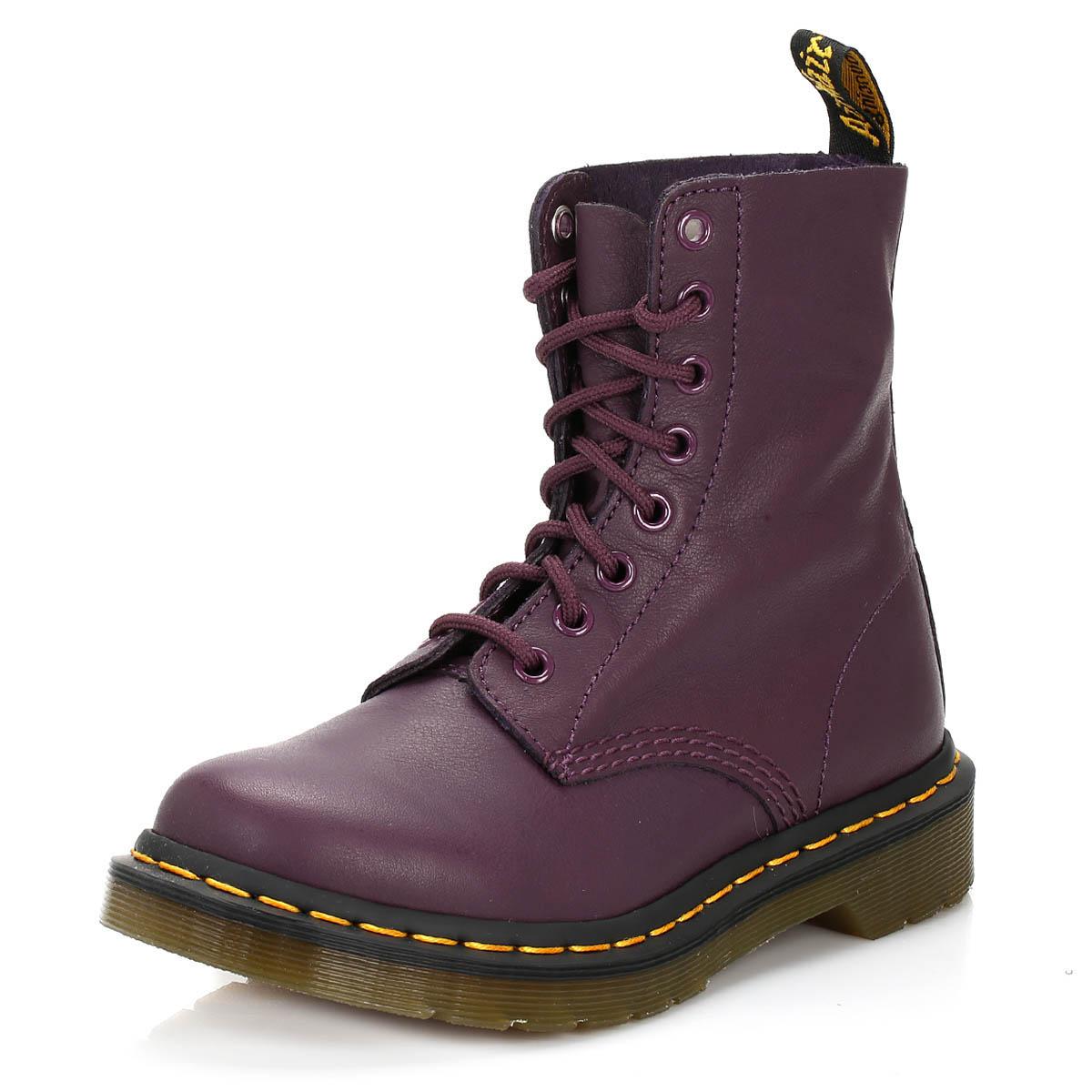 Dr. Martens Dr. Martens Womens Purple Pascal Virginia Leather Boots - Lyst