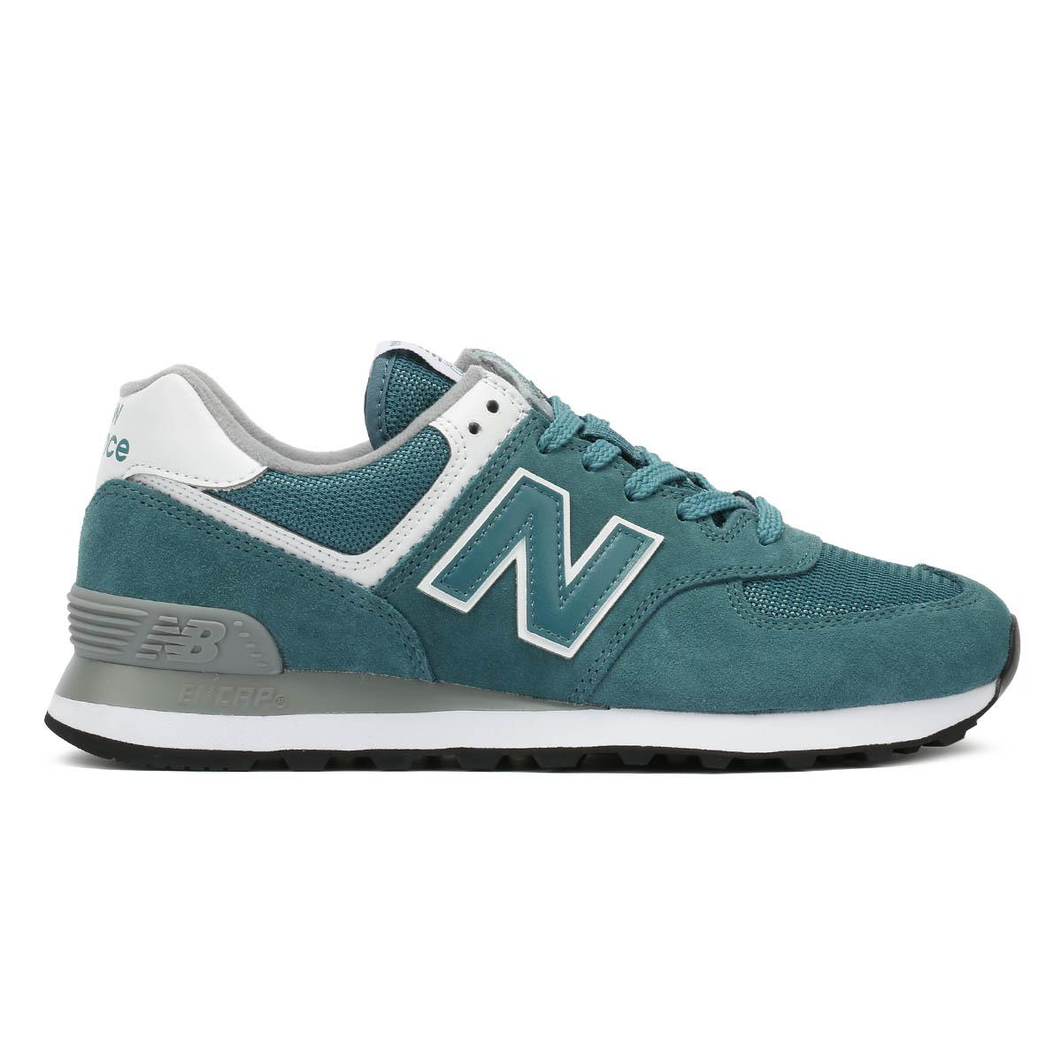 New Balance Suede Womens 574 Green Classic Trainers Lyst