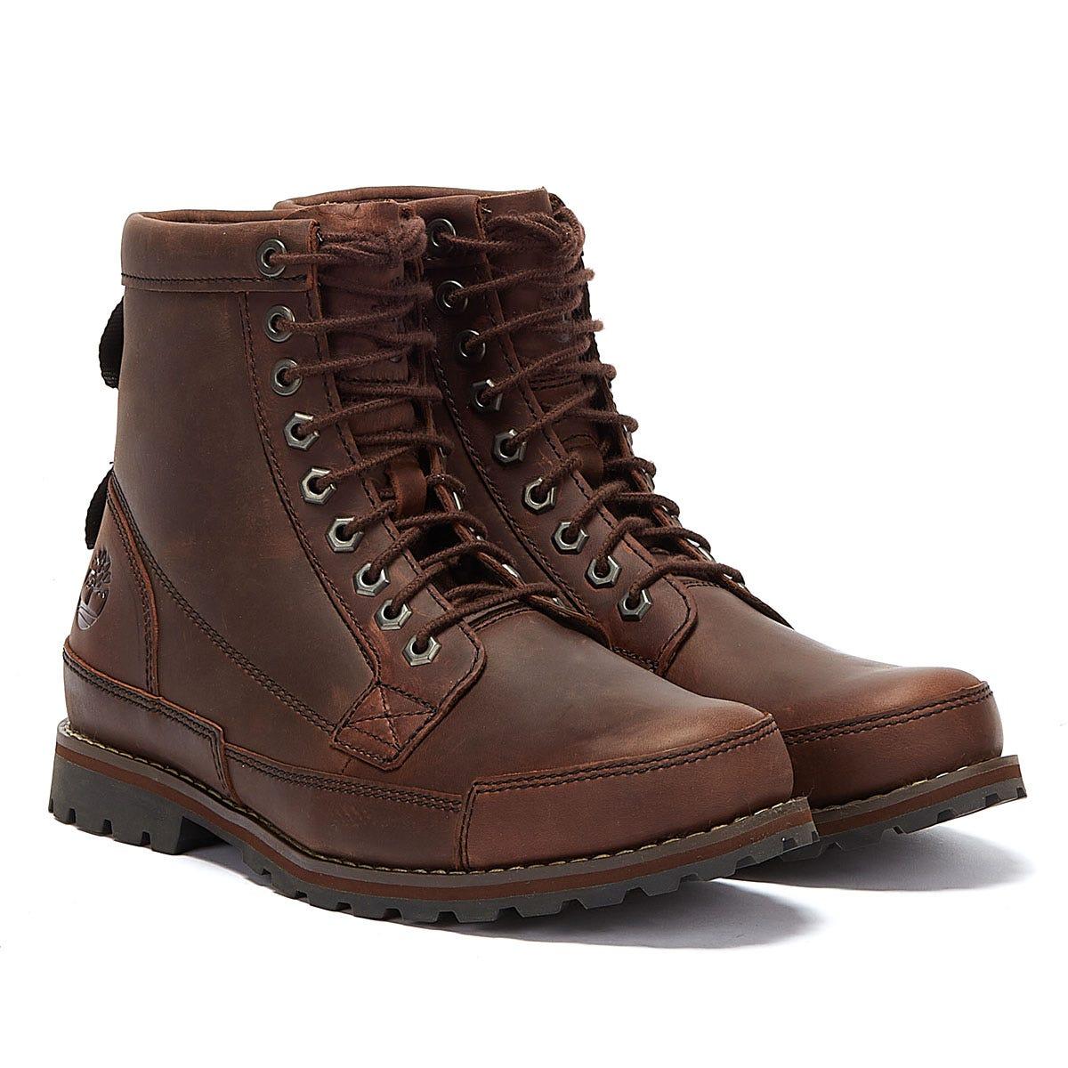 Timberland Leather Originals Ii 6 Inch Dark Boots in Brown for Men - Lyst