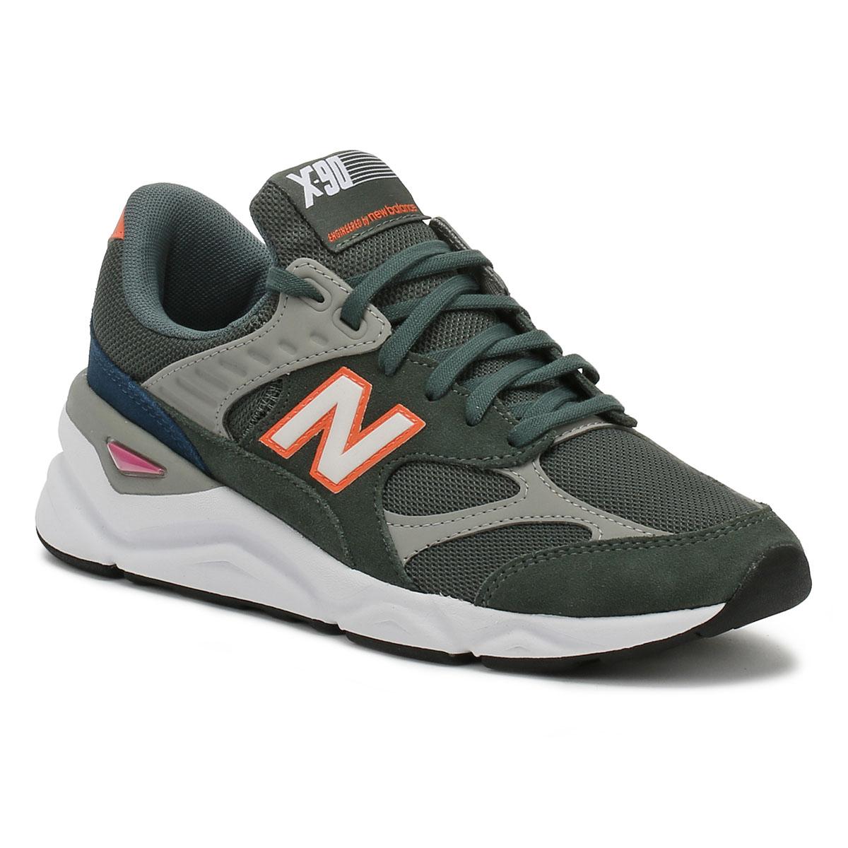 New Balance Suede Msx90 Mens Green / Orange Trainers for Men - Lyst