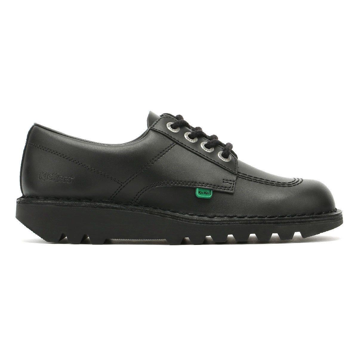 Kickers Kick Lo Mens Black Leather Shoes for Men - Lyst