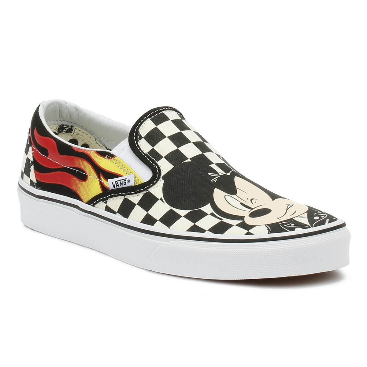 mickey mouse vans flames