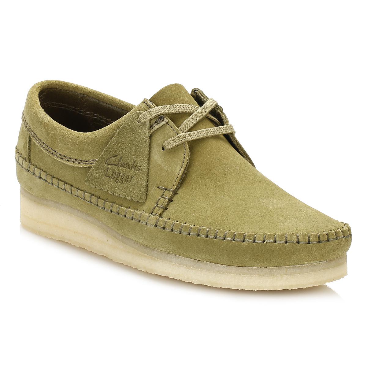 Clarks Mens Forest Green Suede Weaver Shoes for Men Lyst