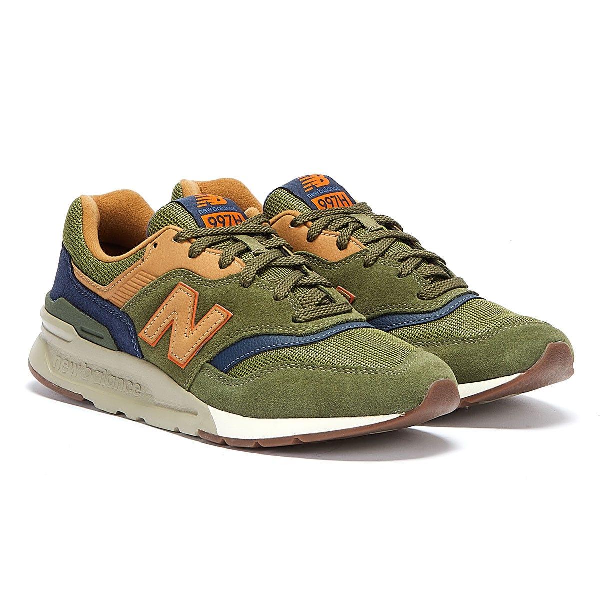 New Balance Leather 997h Dark Trainers in Green for Men - Lyst