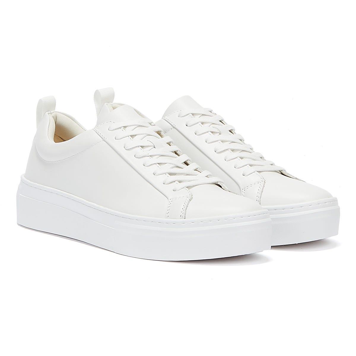 Vagabond Shoemakers Zoe Platform Lace Up Trainers in White | Lyst UK