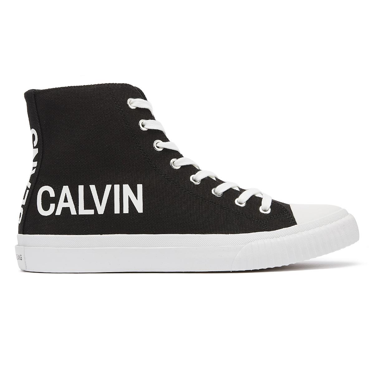 calvin klein high top trainers