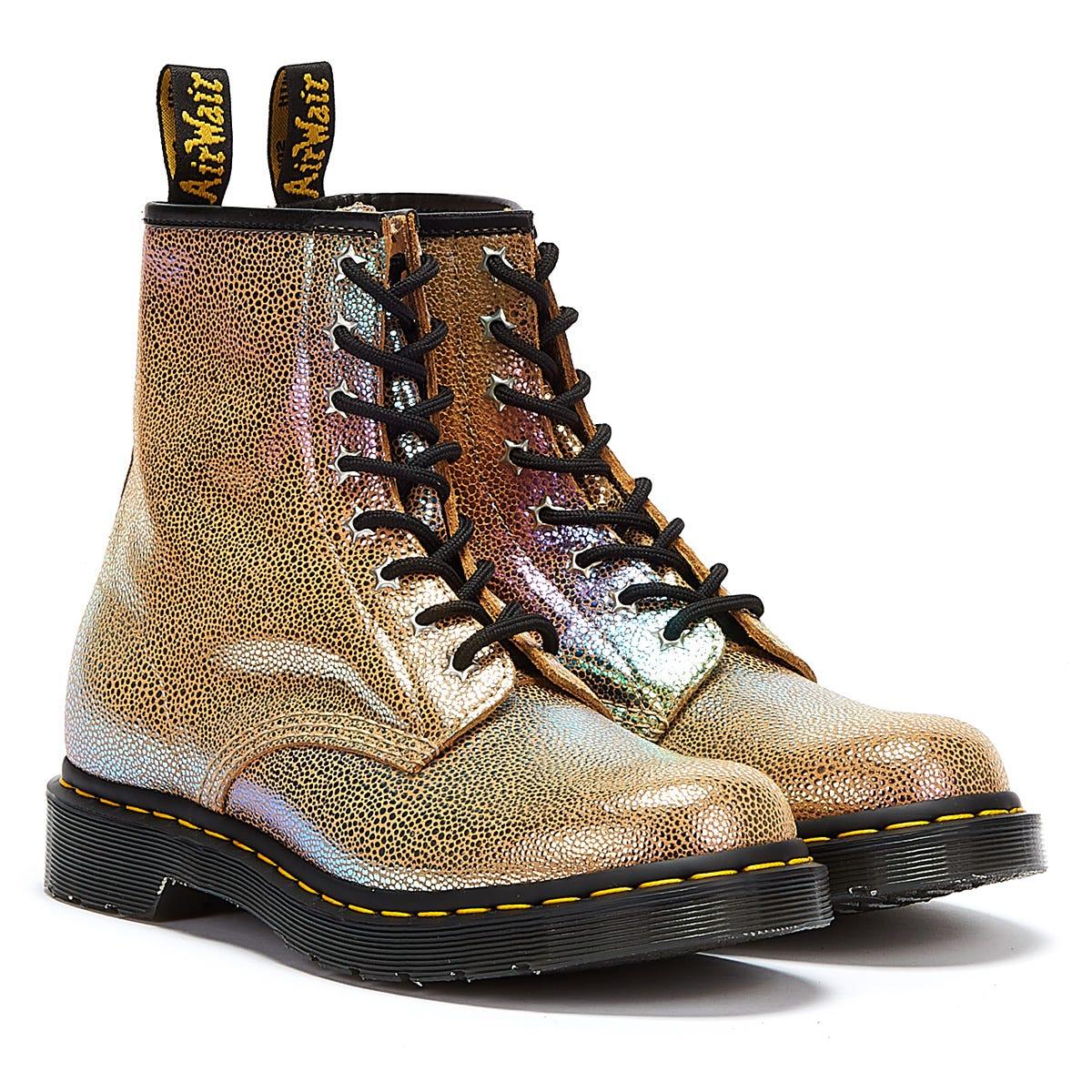 beige doc martens boots