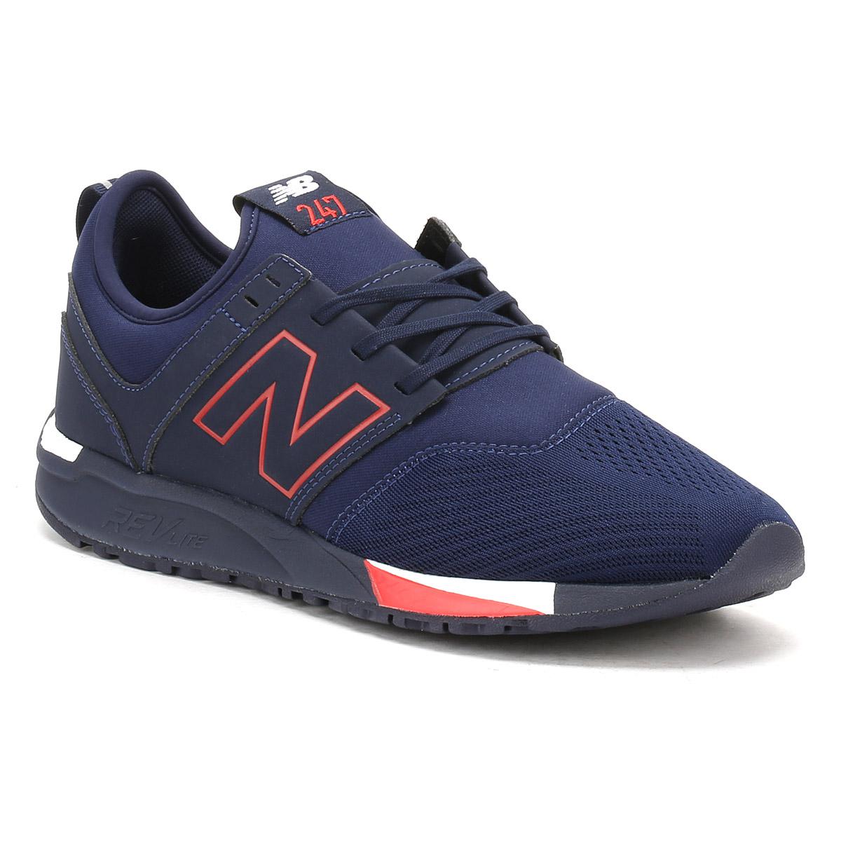 New Balance Mens Navy / Red 247 Classic Trainers in Navy/Red (Blue) for Men  - Lyst
