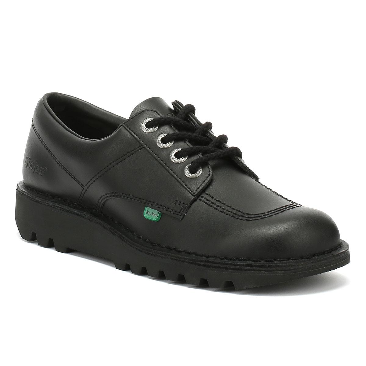 Kickers Mens Kick Lo Black Leather Shoes for Men - Lyst