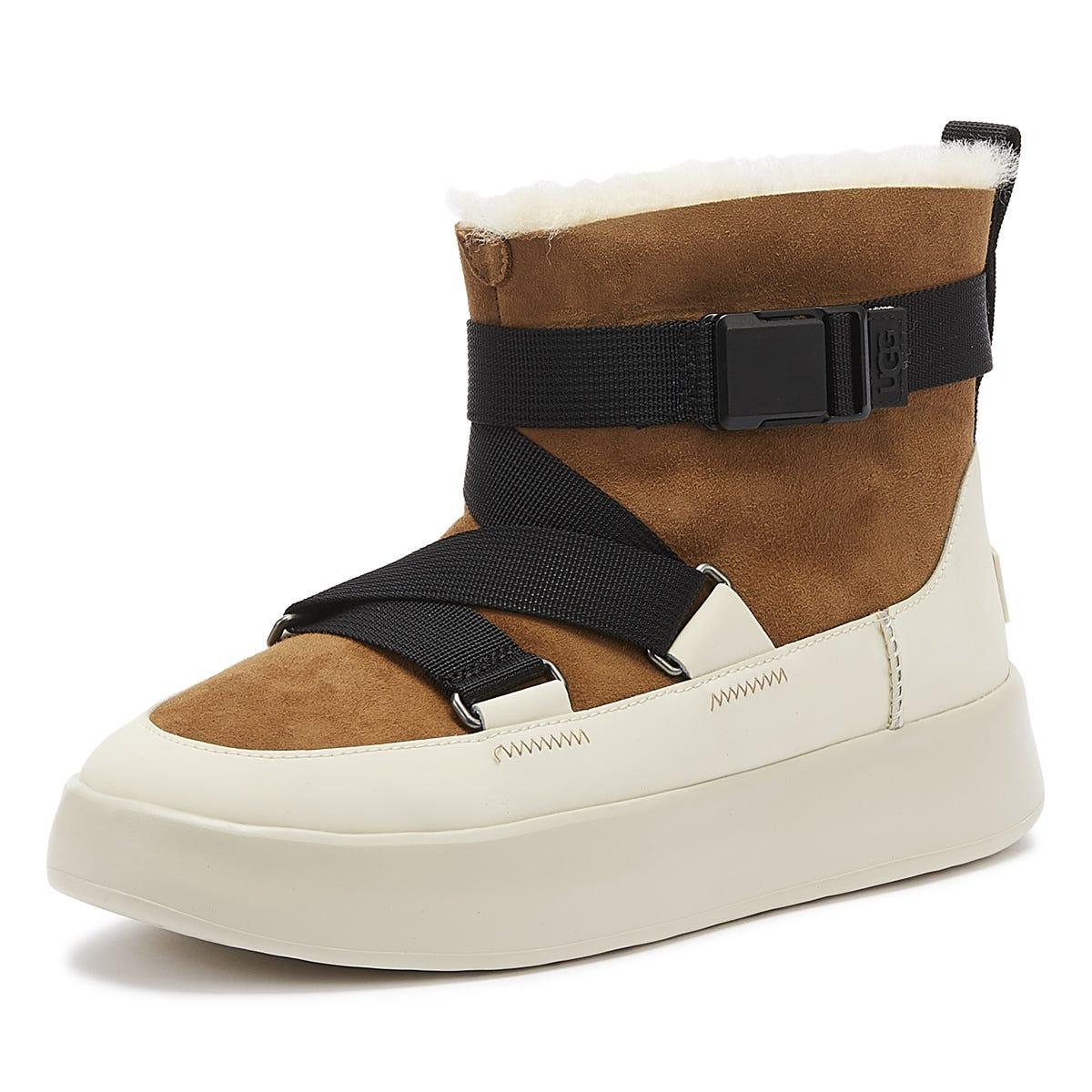 ugg buckle strap chestnut boots