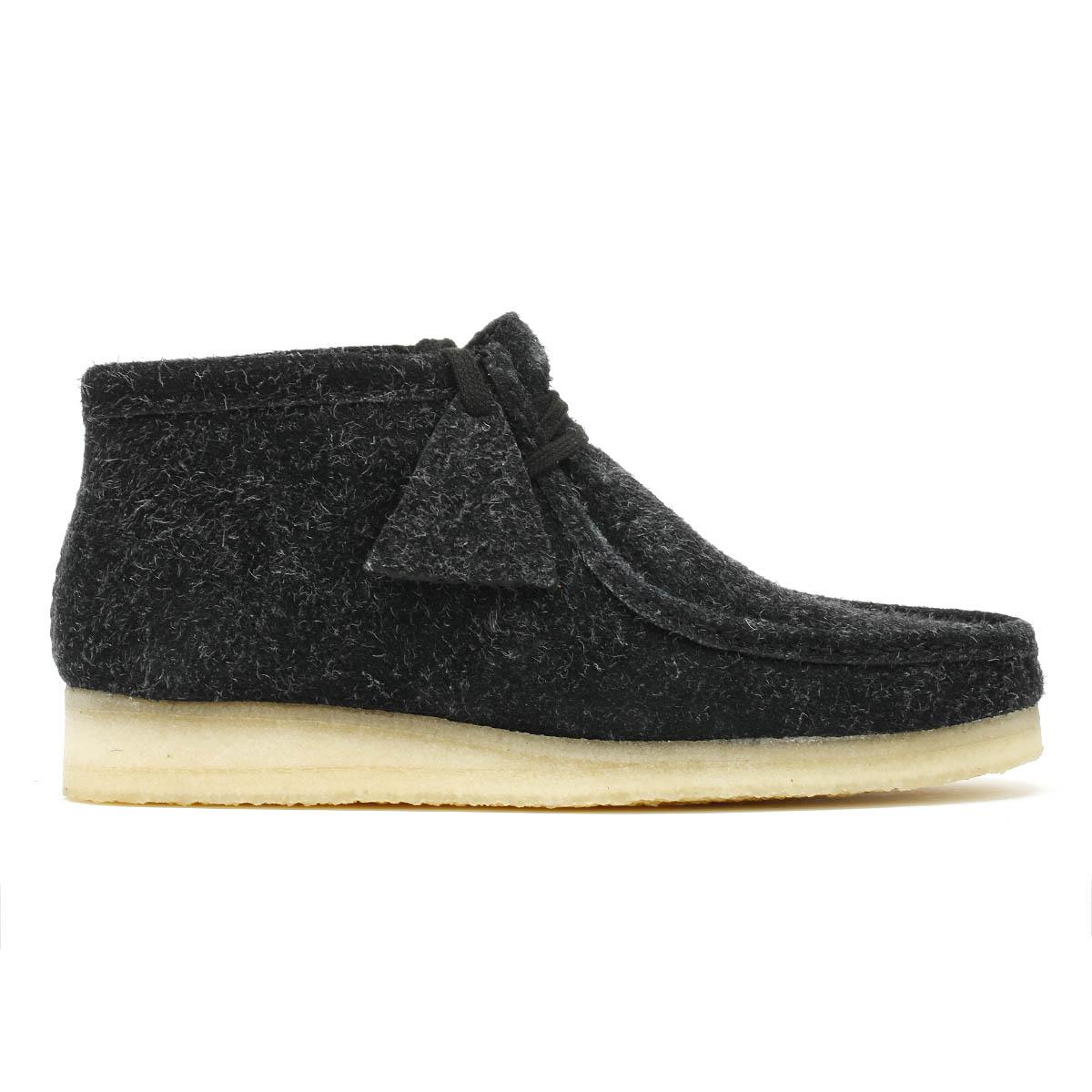 clarks wallabees sale black