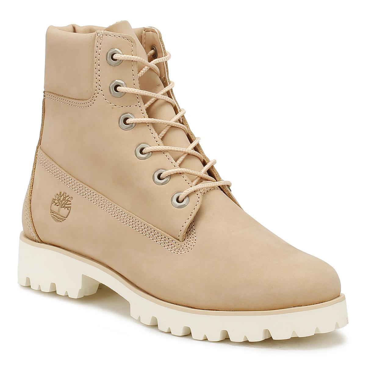 Timberland Womens Apple Blossom Beige Heritage Lite Boots Women's Mid Boots  In Beige in Natural | Lyst UK