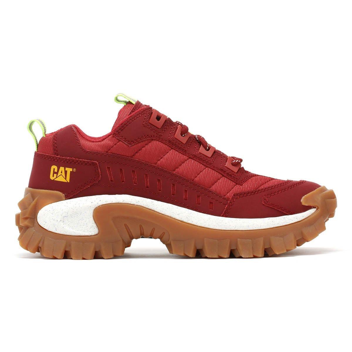 cat footwear intruder biking red trainers