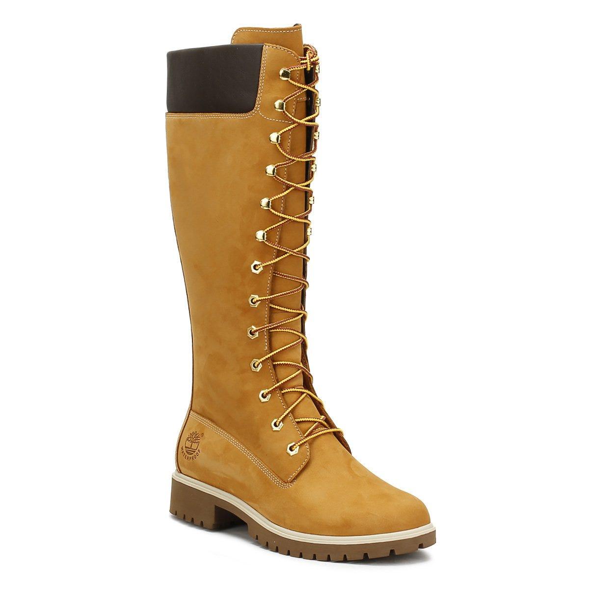 Buy > brown leather timberland boots womens > in stock