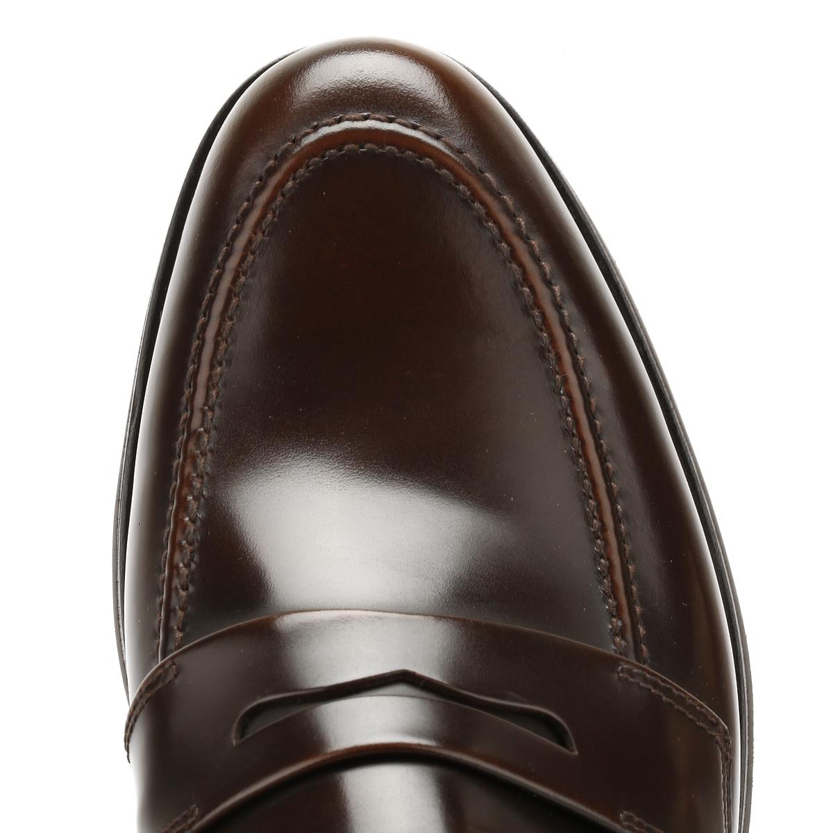 Loake Mens Dark Brown Leather 211 Loafers for Men Lyst