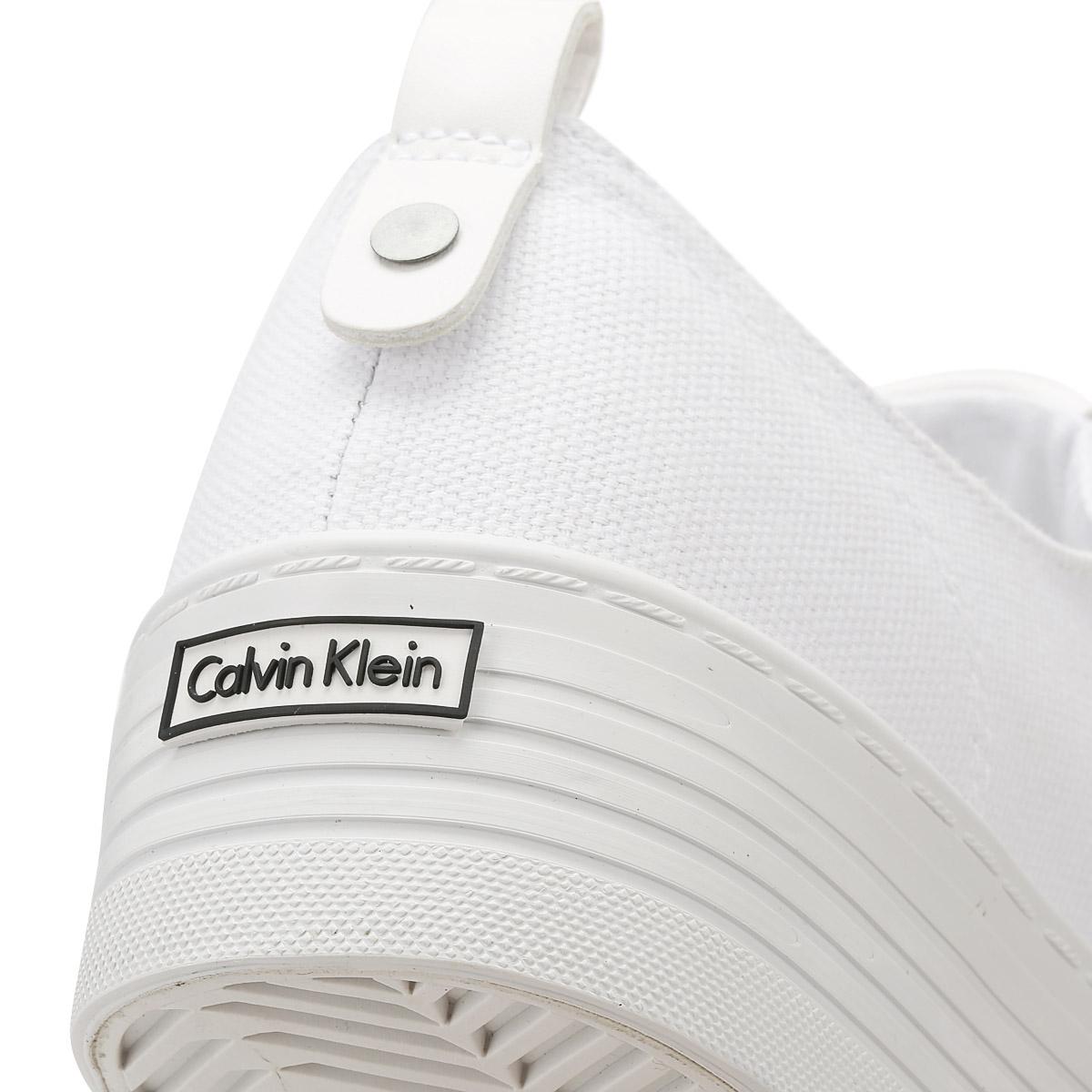 calvin klein black & white jeans zolah canvas trainers