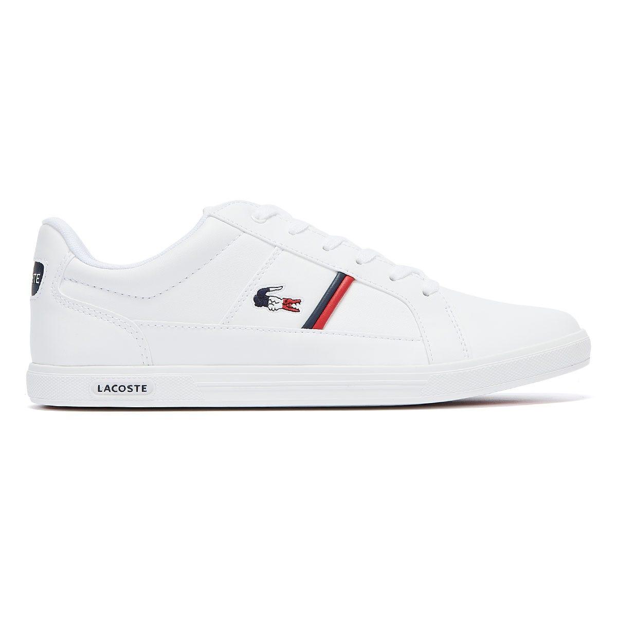 Lacoste Europa Tri Trainers in White for Men - Lyst