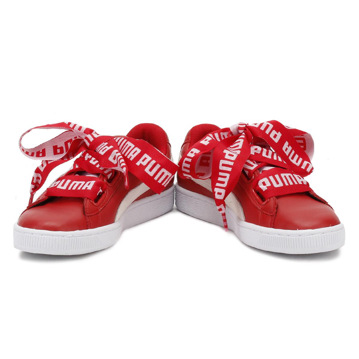 PUMA Lace Womens Toreador Red Basket Heart De Trainers - Lyst