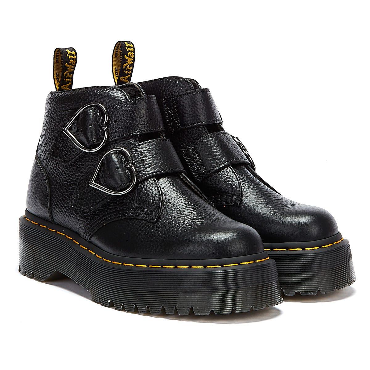 black devon heart boots