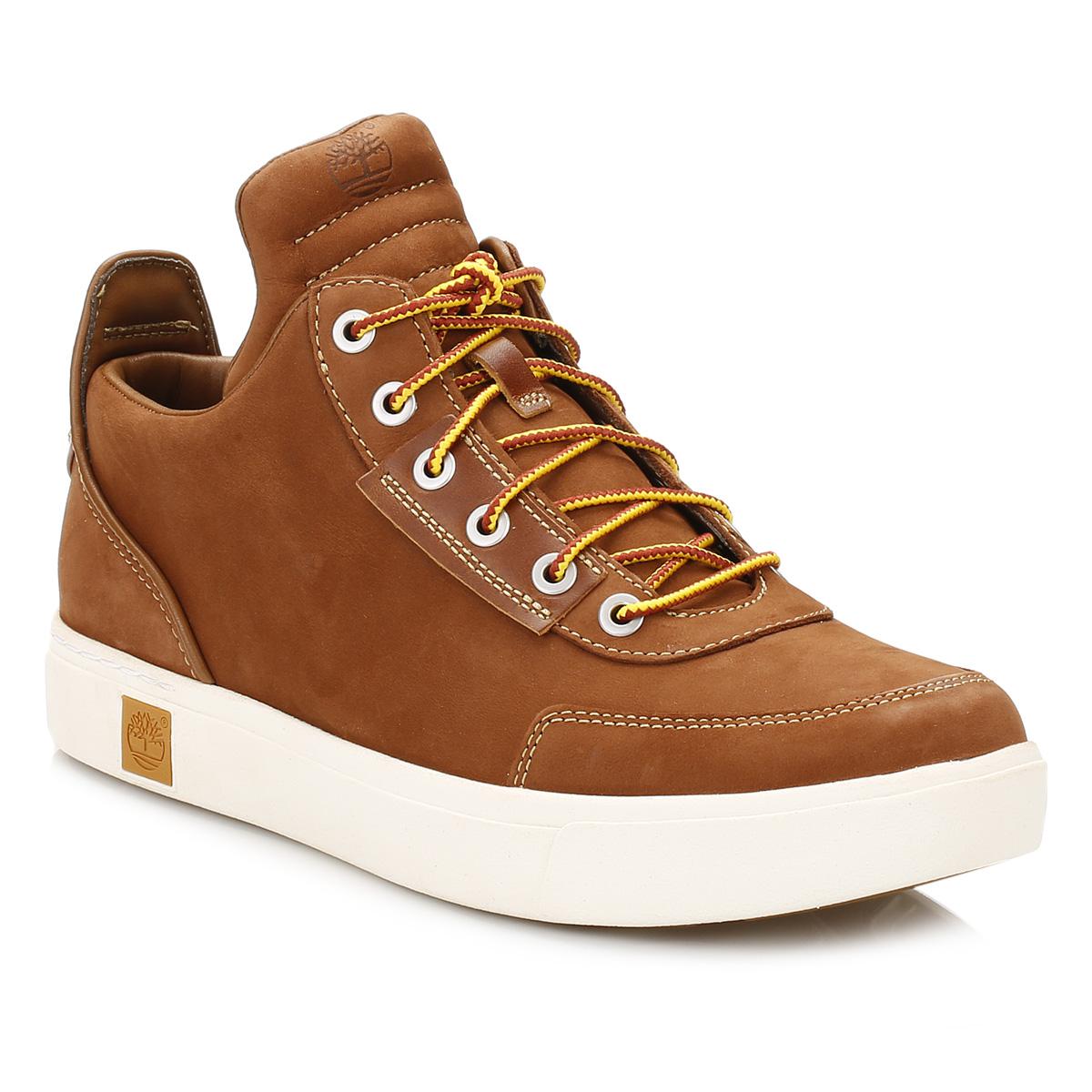 Timberland Leather S Mens Sahara Brown Brando Amherst High Top Chukka ...