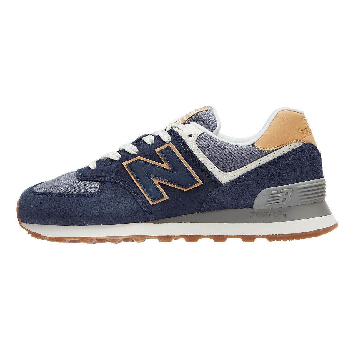 new balance 574 blue and tan