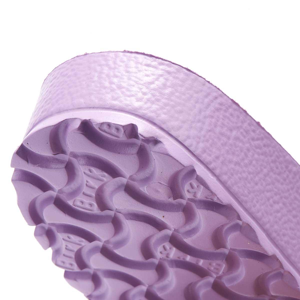 purple rubber birkenstocks