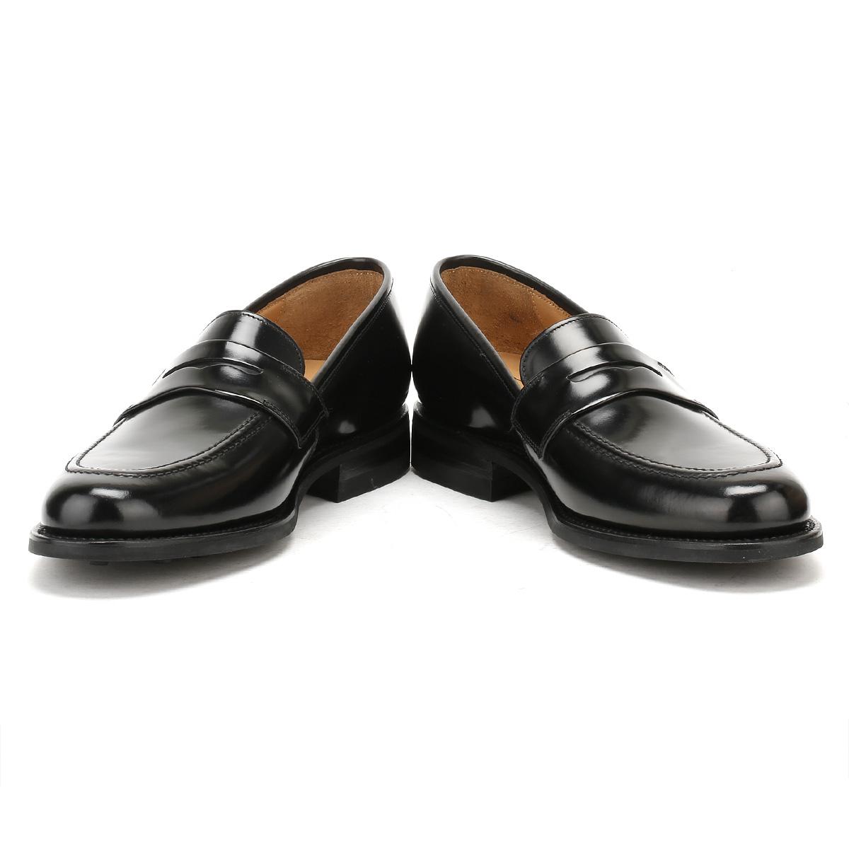 Loake Mens Black Leather 211 Loafers 