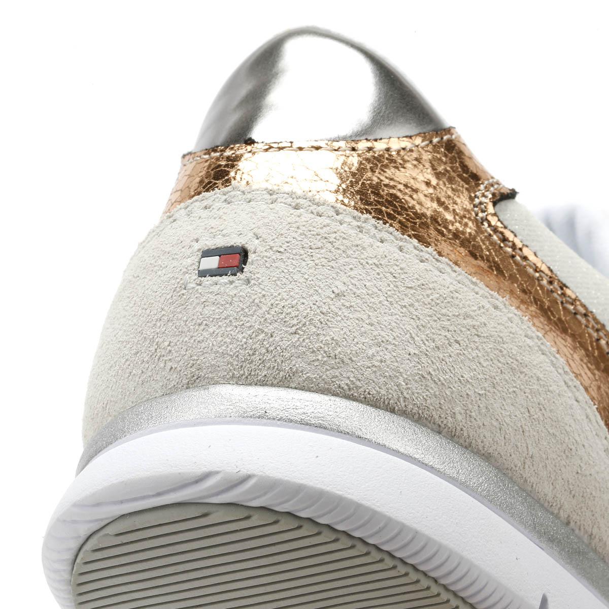 tommy hilfiger womens white leather trainers