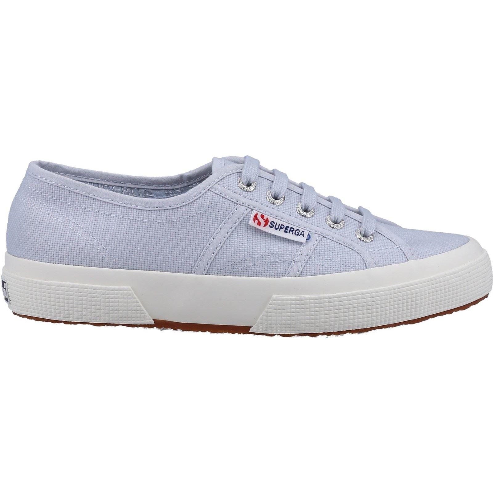 Superga 2750 Cotu Classic 100 Cotton Women s Grey Lilla Trainers in Blue Lyst UK
