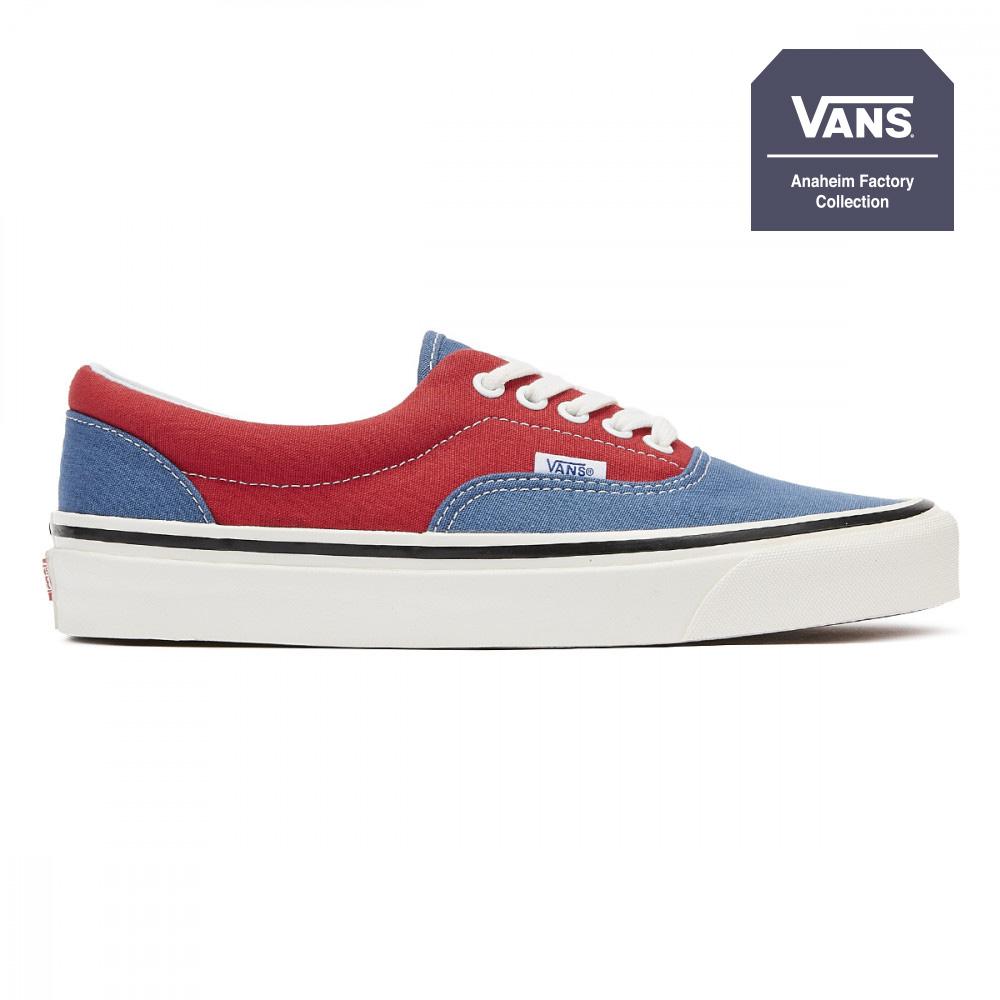 vans era navy red