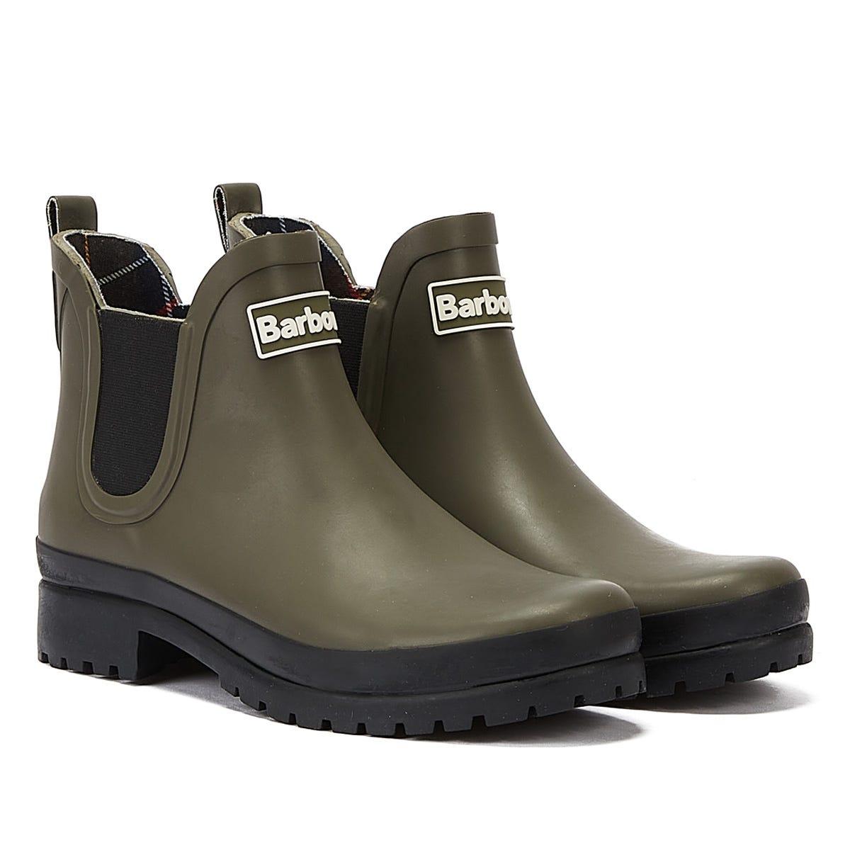Barbour Mallow Dusky Khaki Boots in Green | Lyst UK
